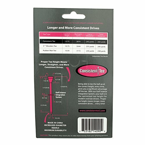 Consistent Golf Tee, Pink