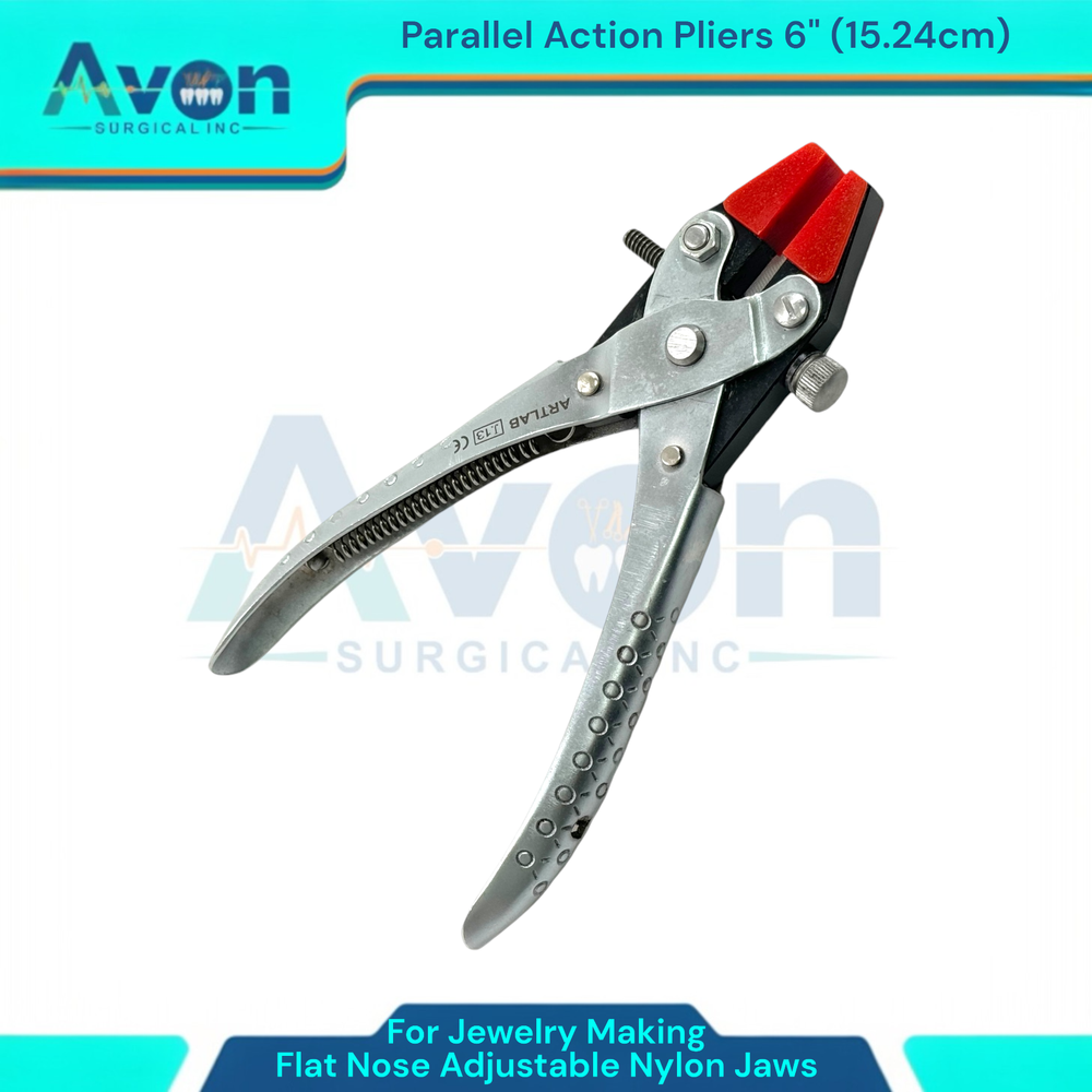 Parallel Action Pliers with Adjustable Nylon Jaws + Smooth Chain Nose (2PK)
