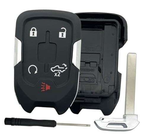 5 Button Replacement Keyless Entry Key Fob Cover fit for Chevy 5 Button-a