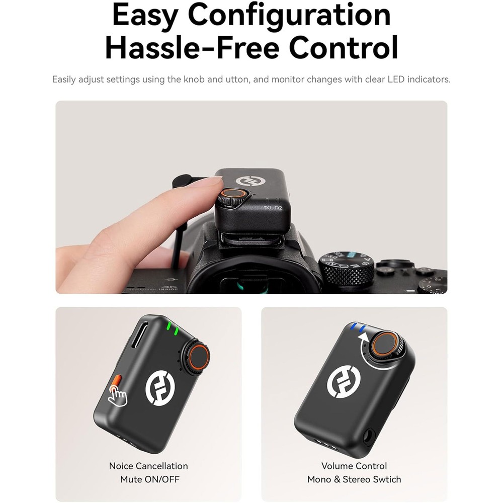 Hollyland Lark M2S Ultimate Combo Mic for iPhone/Camera/Android/PC Video Bundle