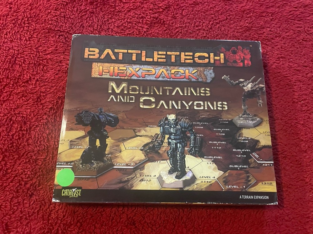 Battletech Hexpack Mountains and Canyons VG