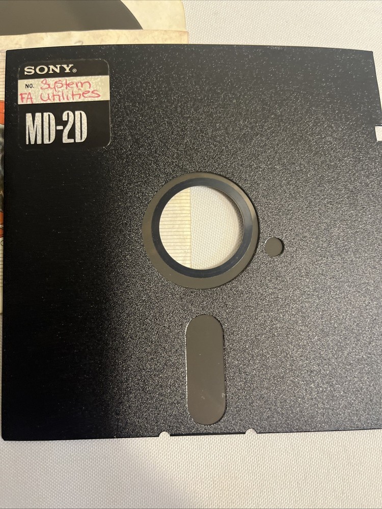 Sony MD-2D Floppy Discs Set Of 2 UNTESTED
