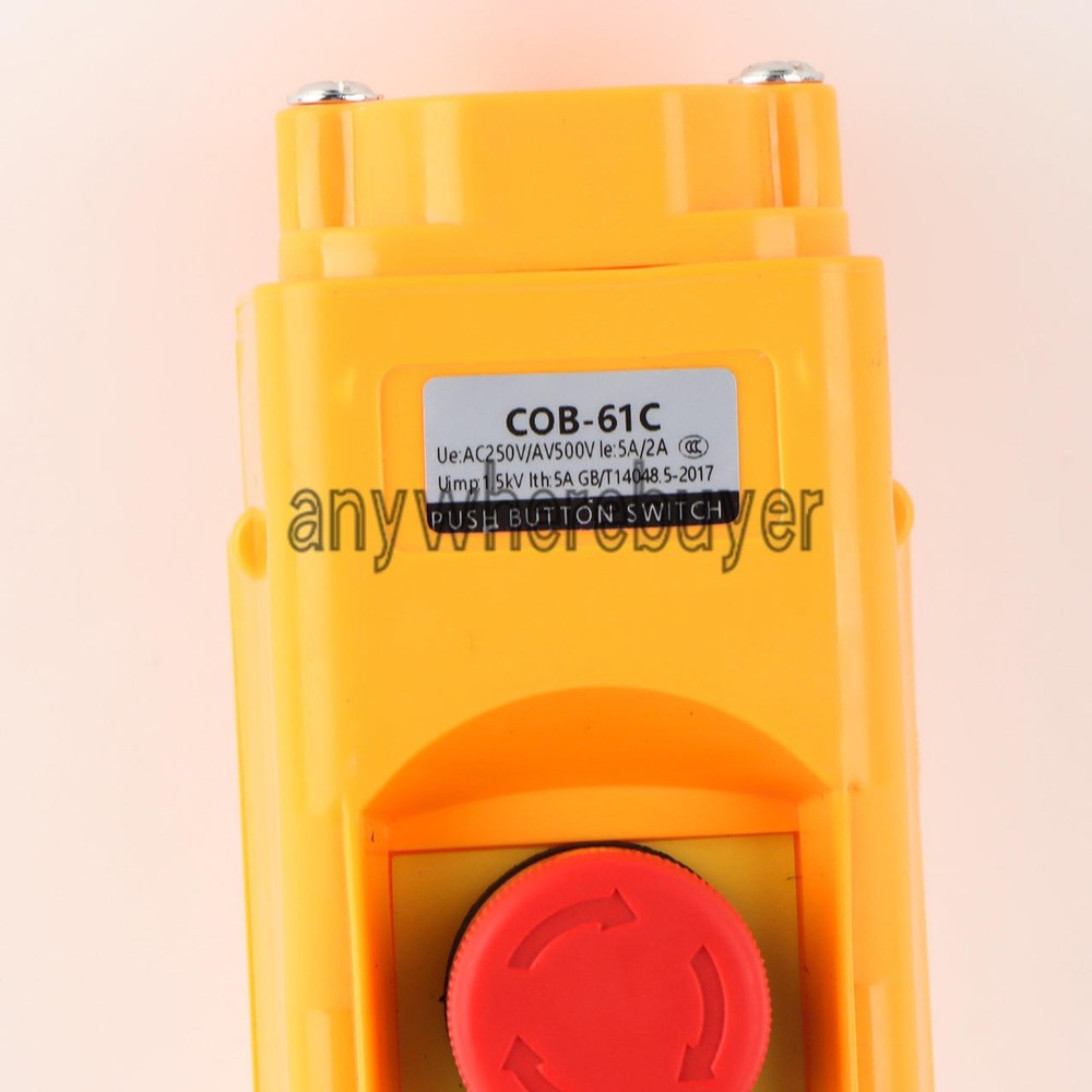 ONE COB-61C COB Crane Hoist Control Button switch Single speed NEW