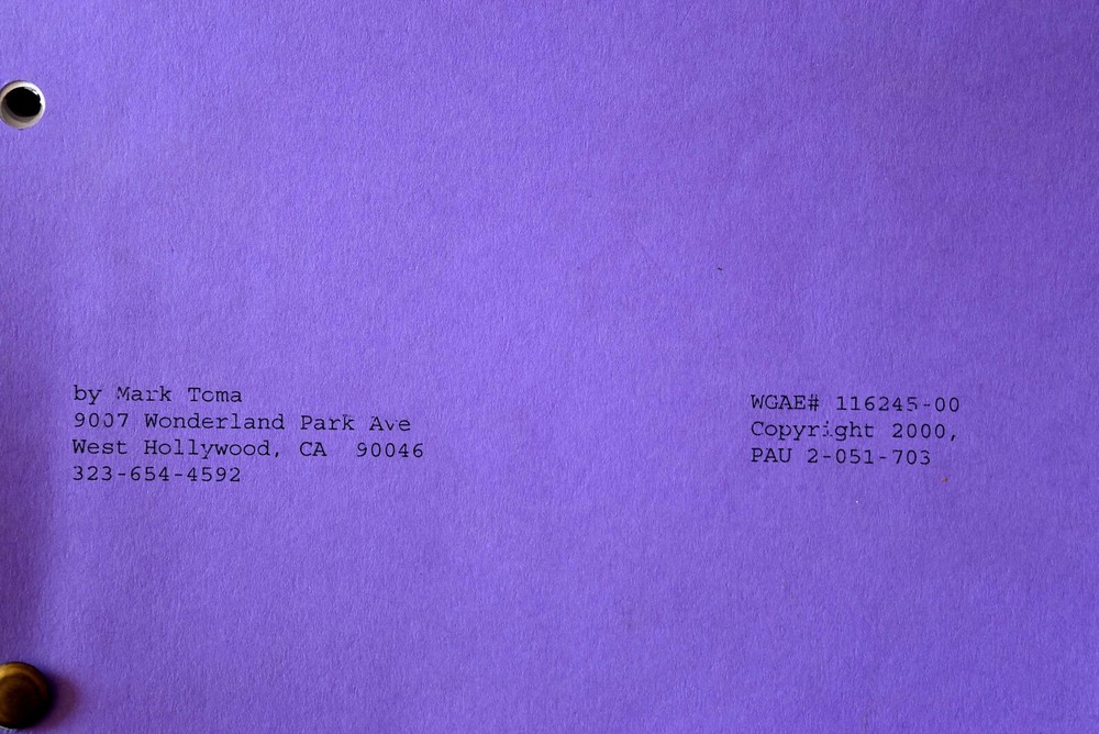 "Prince of Swine" Original Screenplay Scripts