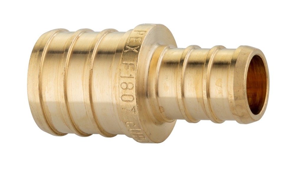 5 PCS EFIELD 3/4" X 1/2" PEX FITTING STRAIGHT REDUCING COUPLING, LEAD FREE