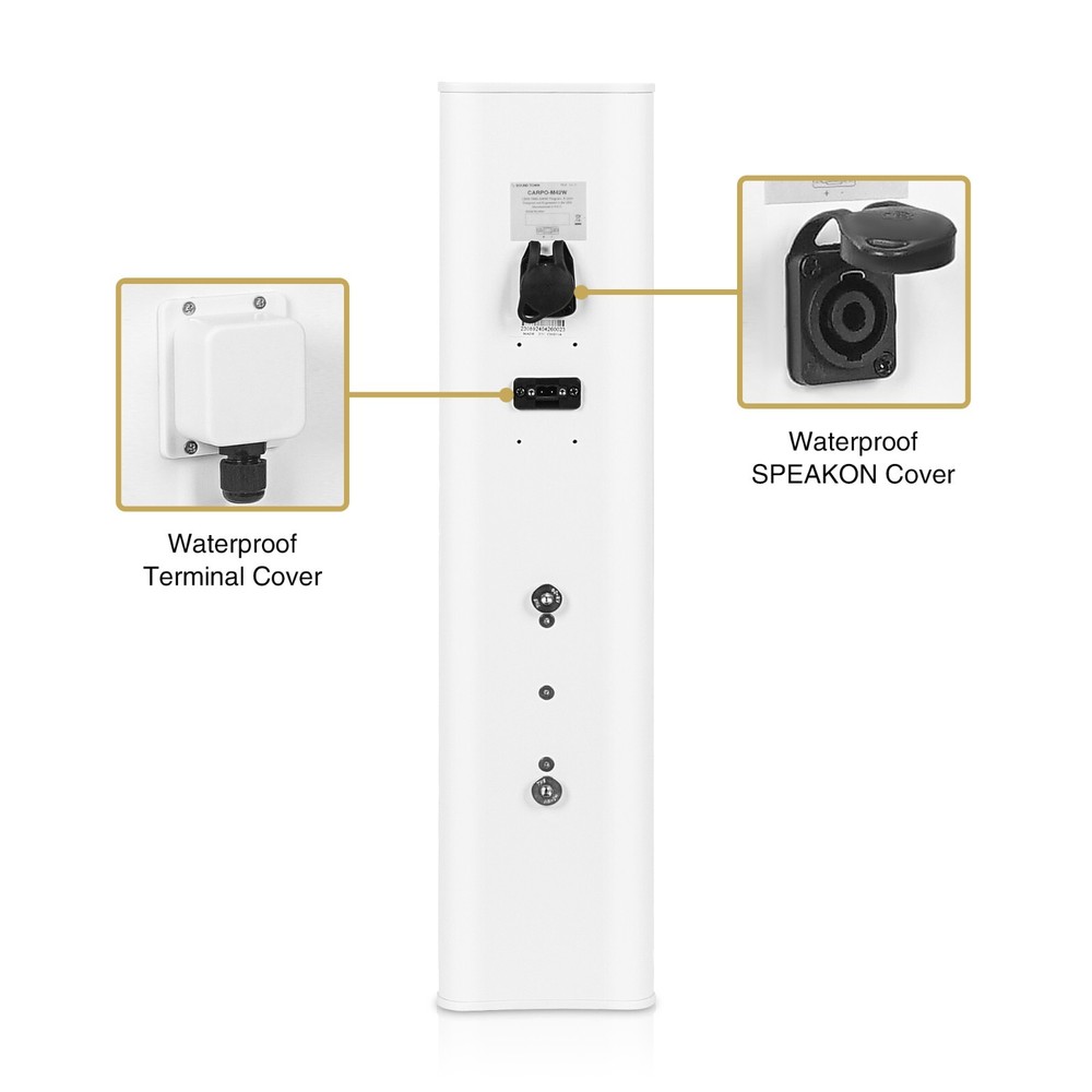 Sound Town Passive Line Array Column Speaker w/ Wall Mount Bracket (CARPO-M42W)
