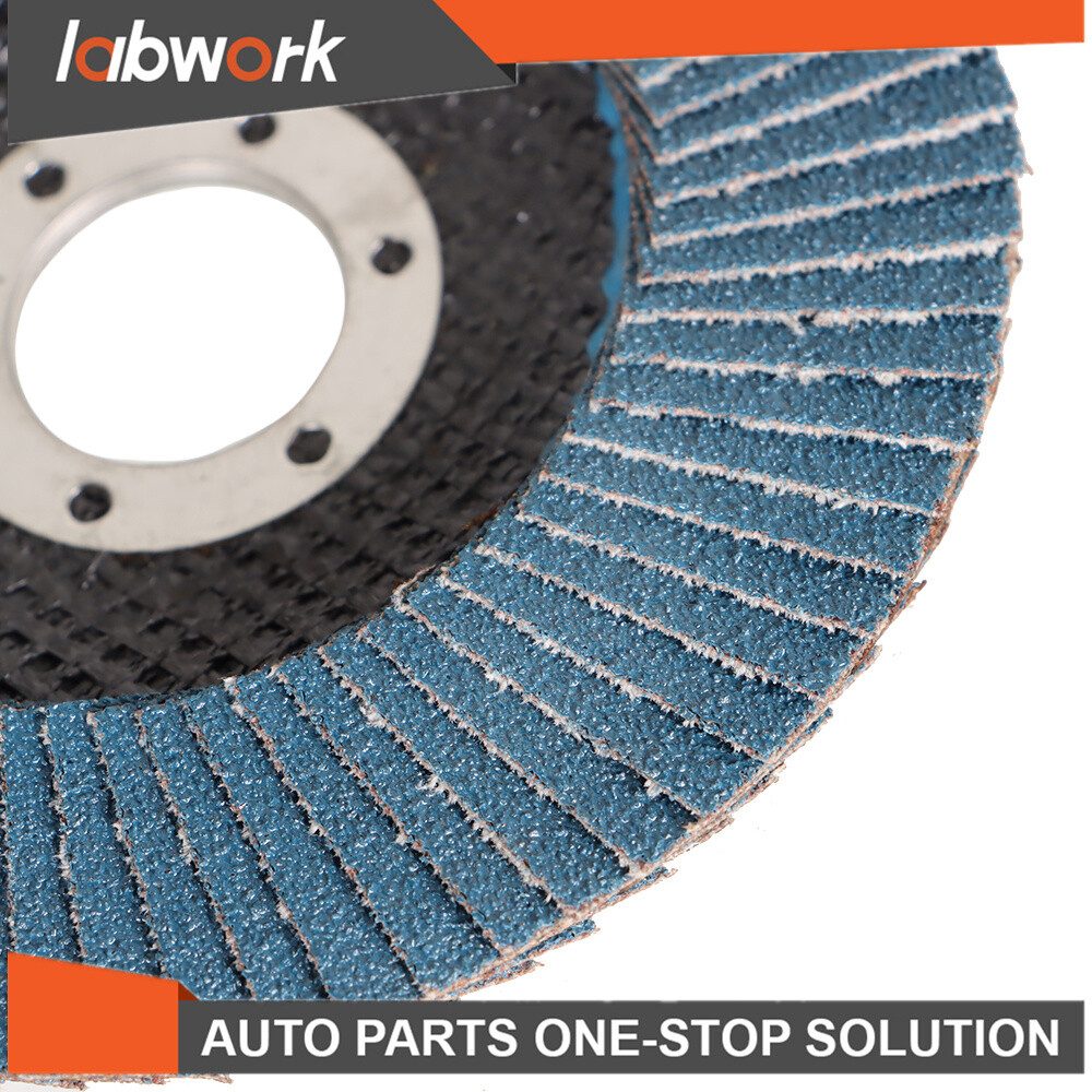 Labwork Premium Zirconia Flap Disc Sanding Grinding 100Pcs 4-1/2" X 7/8" 40 Grit