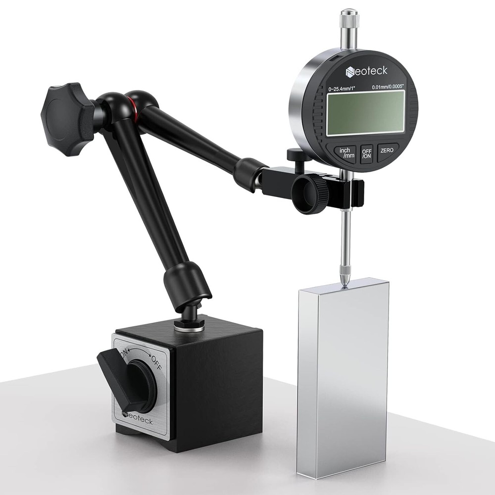 Universal Accurate Digital Dial Indicator - High Resolution - Magnetic Base