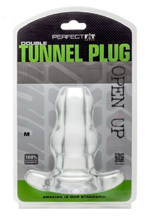PERFECT FIT DOUBLE TUNNEL ANAL BUTT PLUG MEDIUM