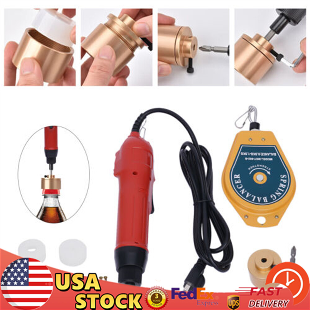 Electric Bottle Capping Machine Manual Screw Capper Cap Sealing Tool 10-30mm