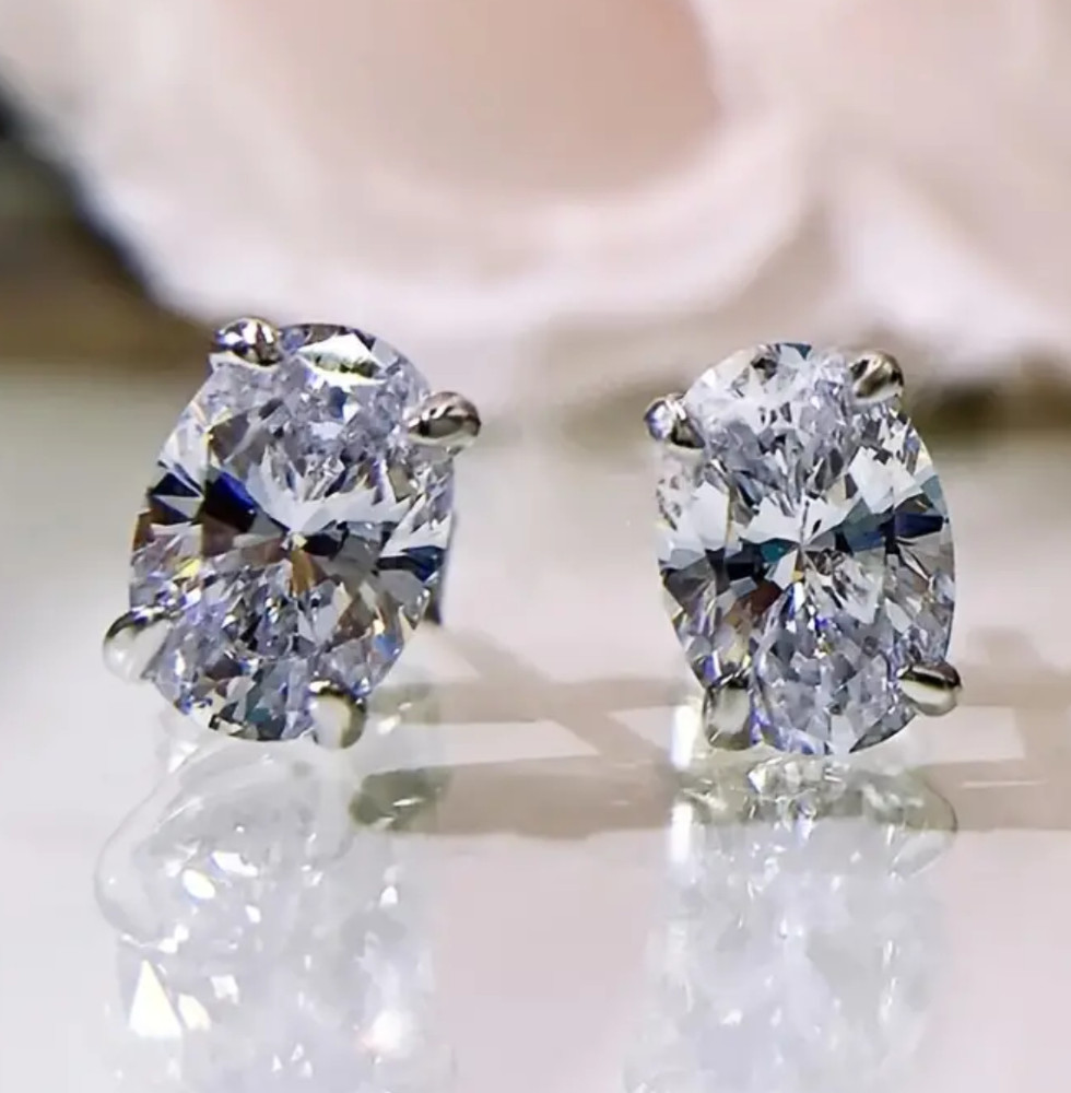 2ct Silver Lab Created Diamond Solitaire