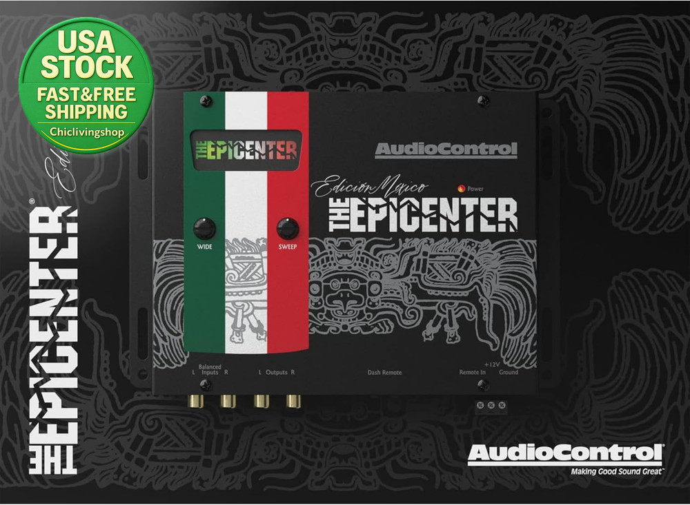 EPICENTER Bass Restoration Processor with Dash Remote Knob Black