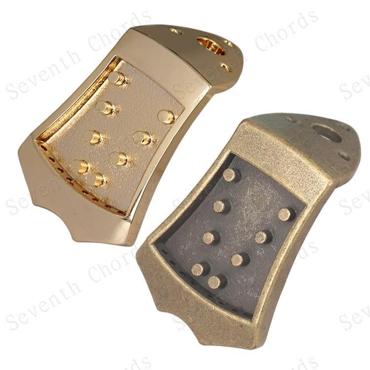 Mandolin bridge tailpiece and notch at the end