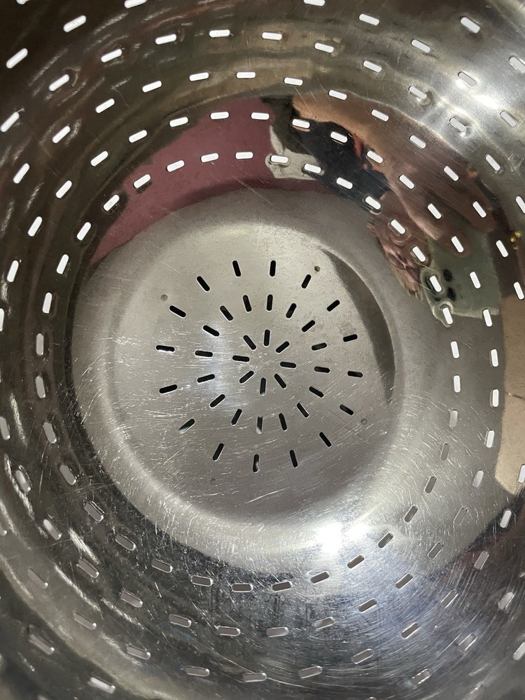 Metal Colander Strainer Large Footed With Handles