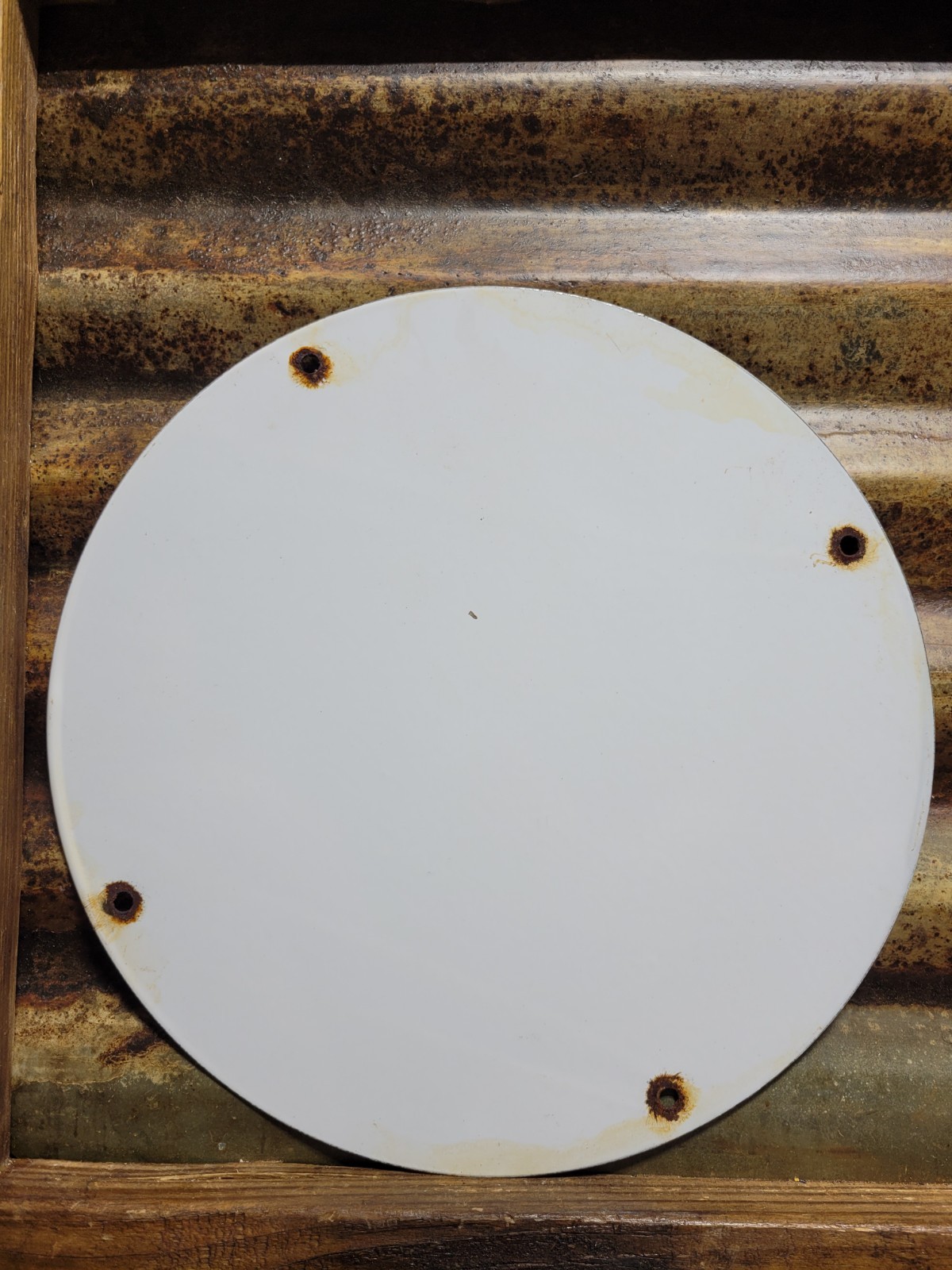 VINTAGE FORD MUSTANG PORCELAIN SIGN OLD FOMOCO MOTOR SERVICE AUTO PARTS HORSE