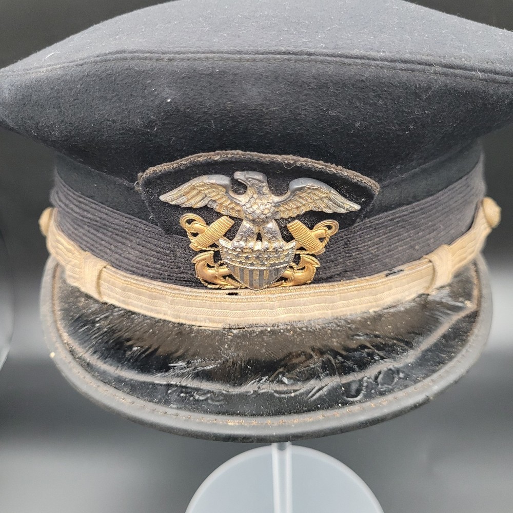 WW2 US Navy Officer Visor Cap
