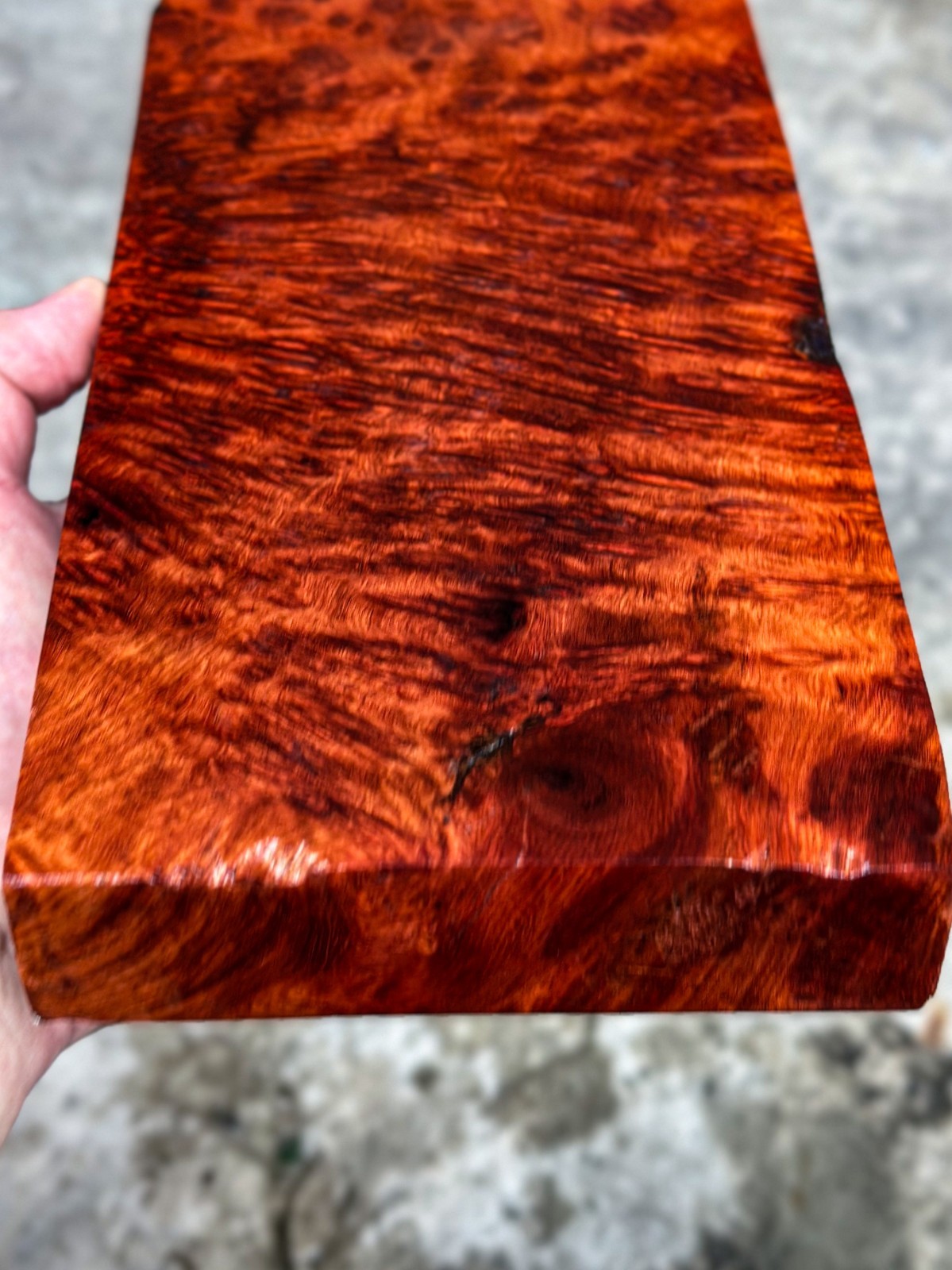 RARE!! Amboyna Burl ,Exotic Wood, Lumber, Knife Timber Handle Lumber #2895