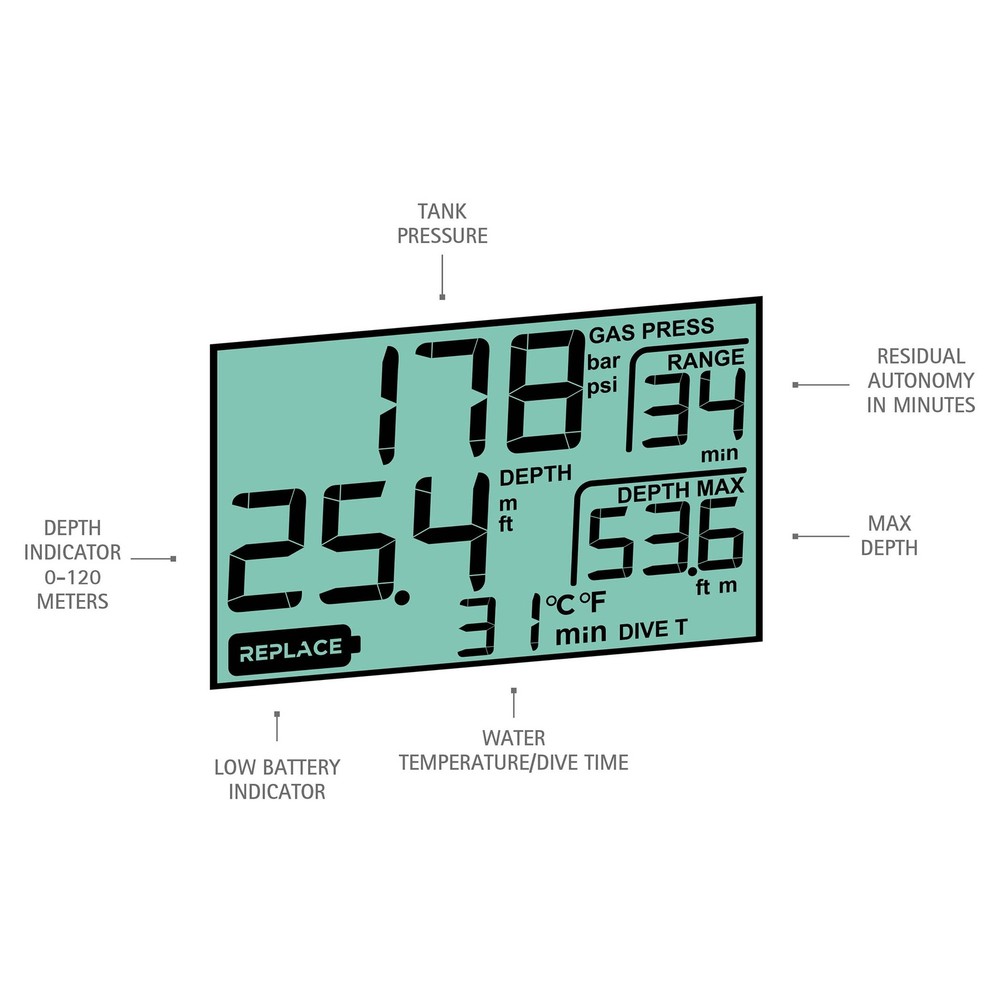 Cressi Digi2 Digital Depth Gauge