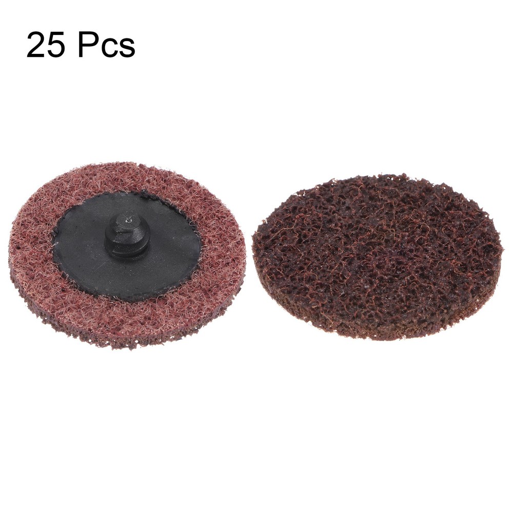 25pcs 2" 120 Grit Quick Change R-Type Sanding Discs Nylon Red