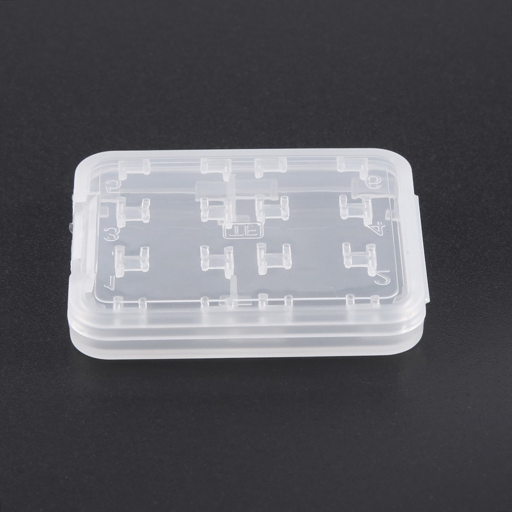 Eight in Plastic Micro SDHC TF MS Memory Card Storage Case Box Protector3277