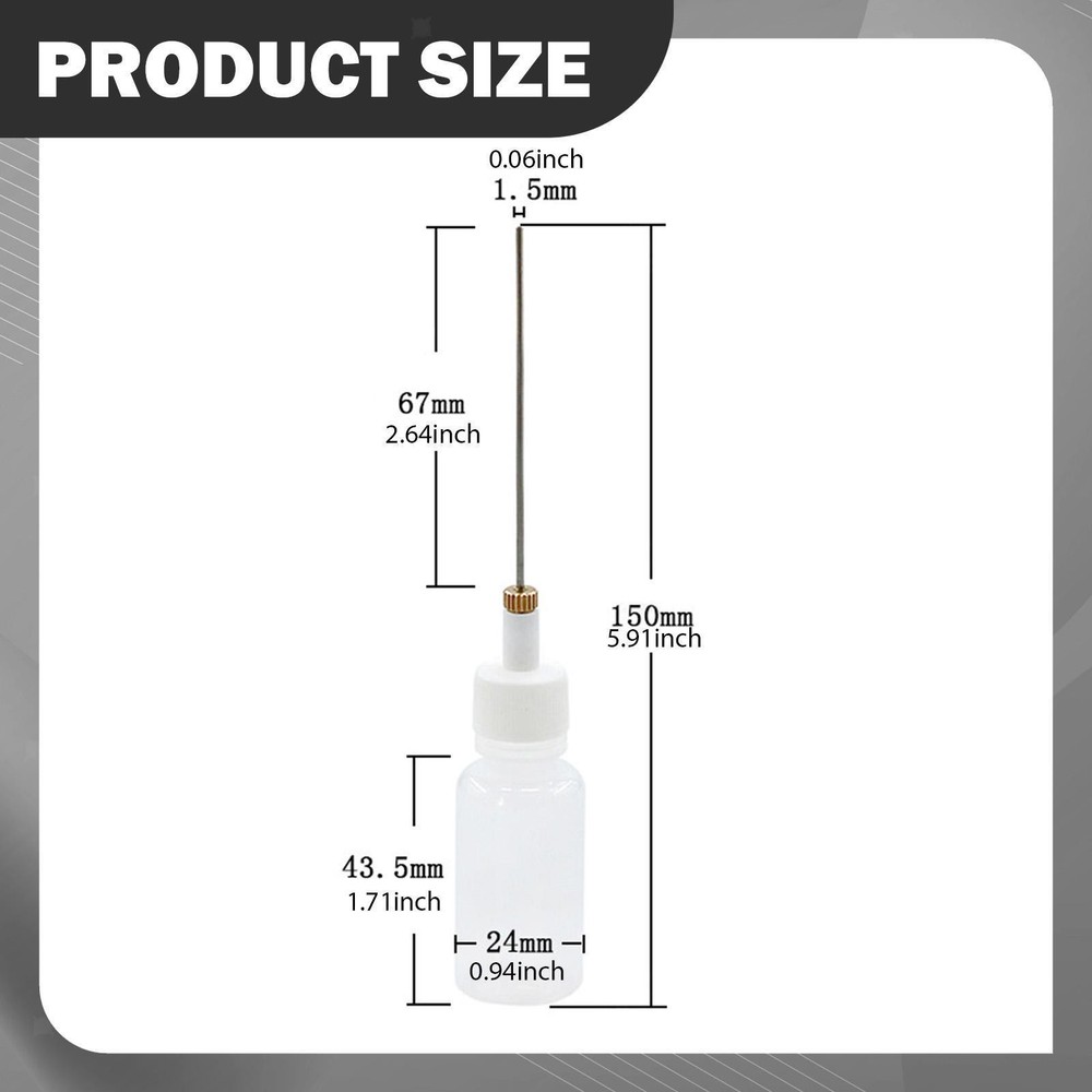Empty Dropper Bottle Piano Tuners Accessories Refillable Oiler Maintenance Tip