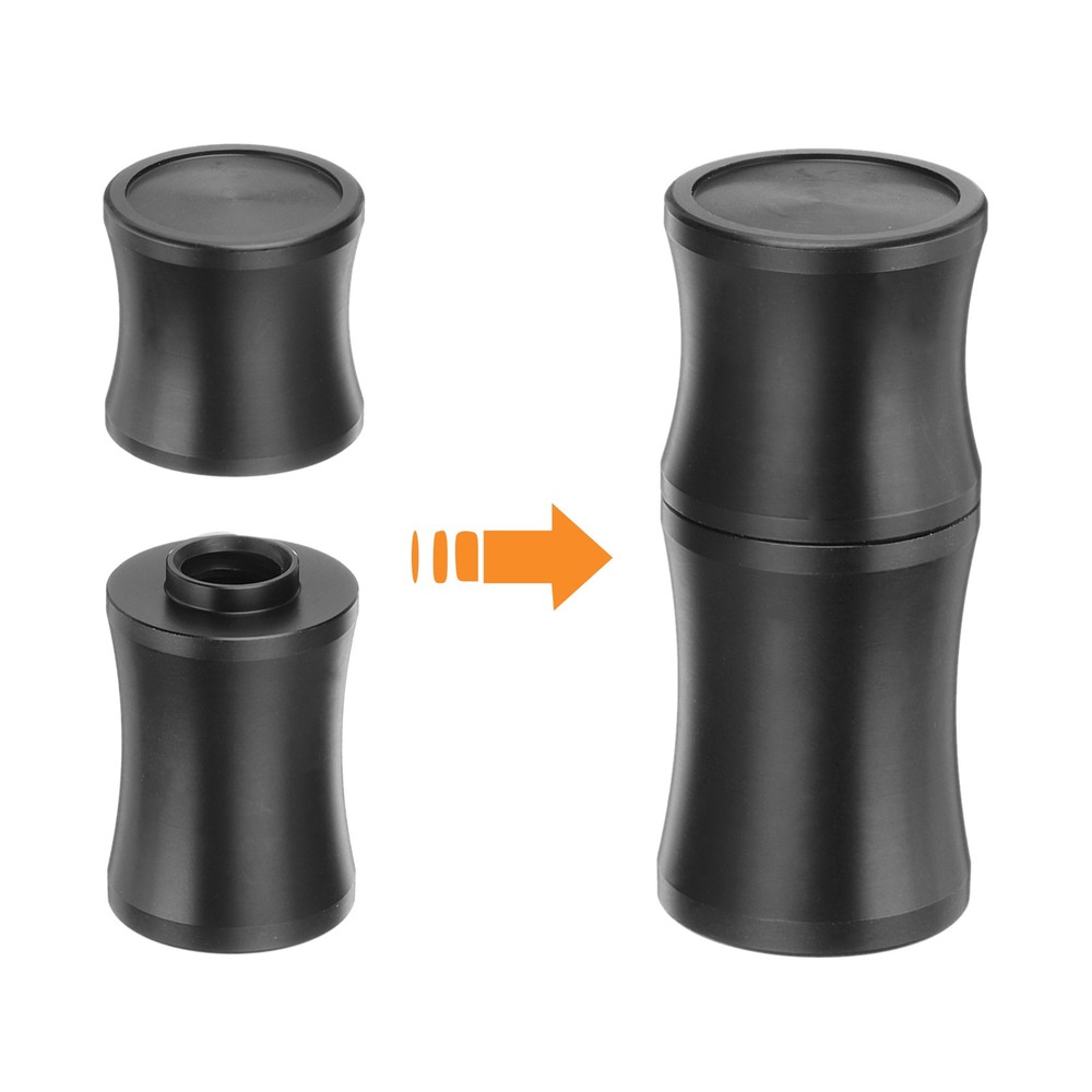 2 Pcs Pool Cue Joint Protector 5/16x3, Billiard Cue Joint Thread Cap, Black