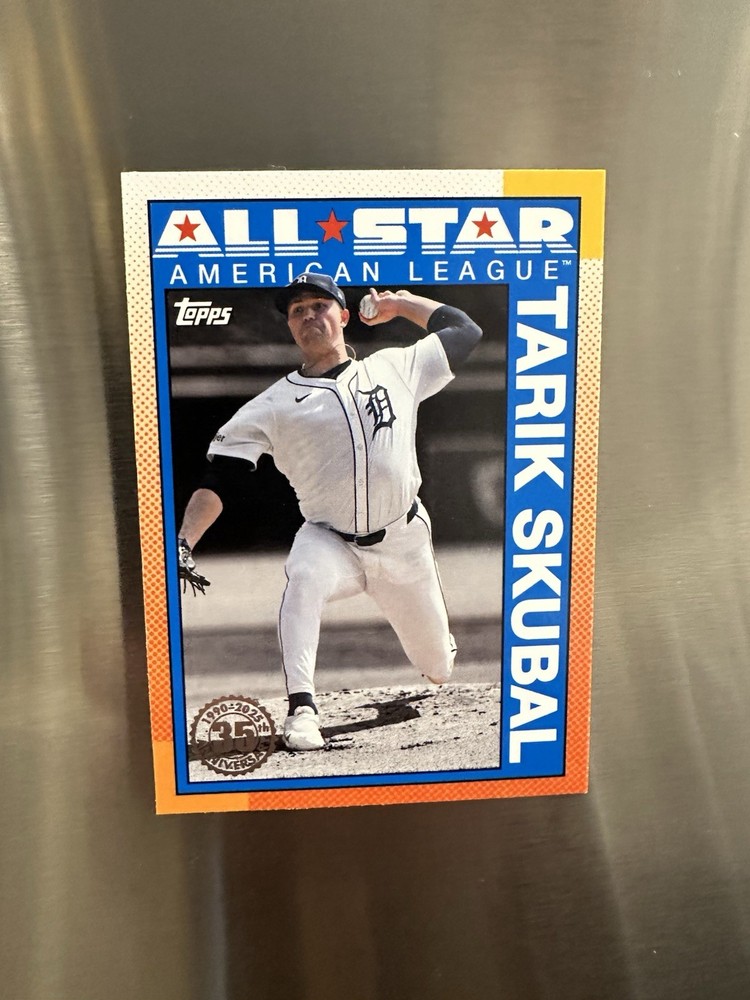 Baseball Card Refrigerator Magnet