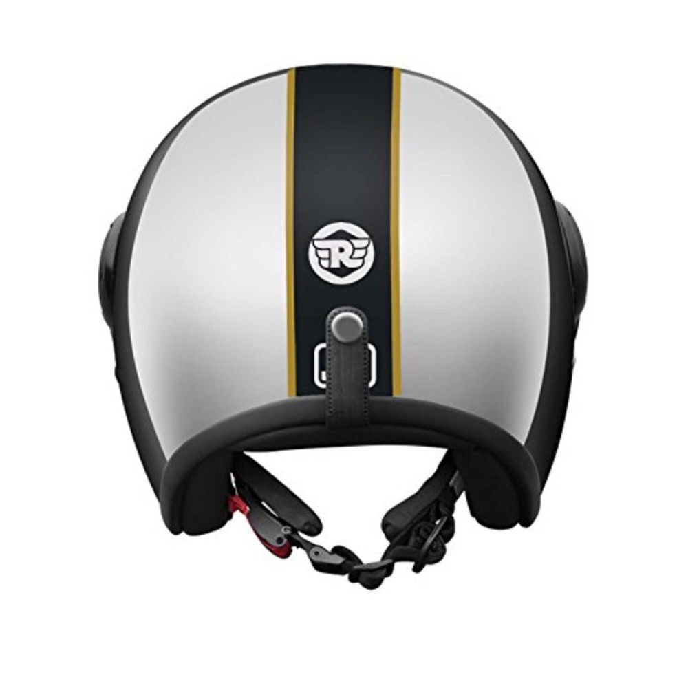 ROYAL ENFIELD CHROME BLACK OPEN FACE HELMET