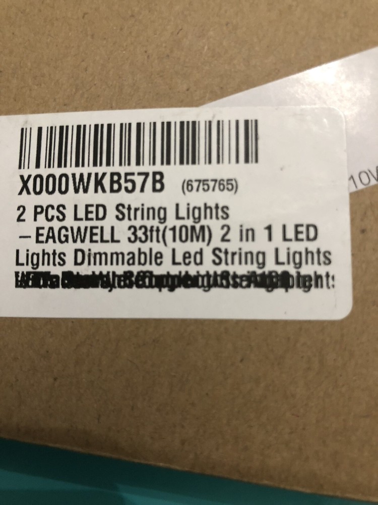 2-PCS Led String Lights-Eagwell 33ft(10M) -2 In 1 Led Lights Dimmable Led String
