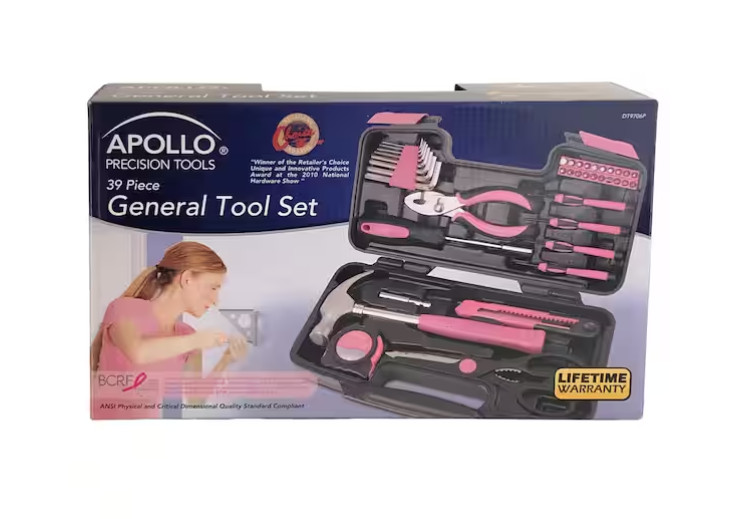 General Tool Set in Pink (39-Piece)