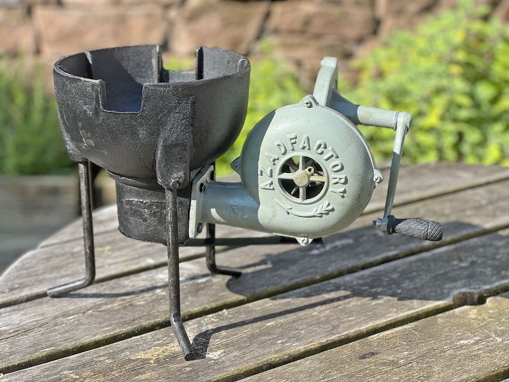 Hand Cranked Forge & Blower Model 31 | Blacksmith Jewelry Coal Fire Tool