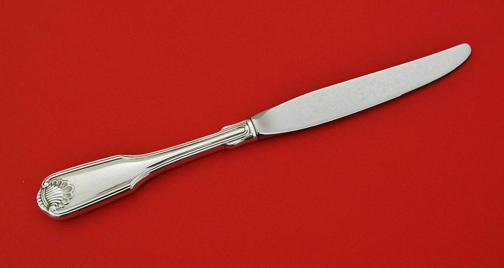 (2) ONEIDA CUBE - SILVER SHELL 1978 - GLOSSY SILVERPLATE - 9 1/2" DINNER KNIVES