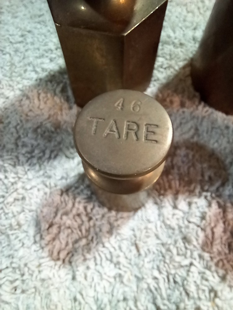 Vintage Brass Weights Post Office