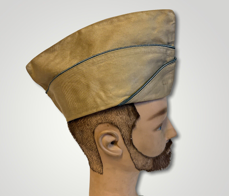 WW2 US Military Garrison Cap Hat Khaki g