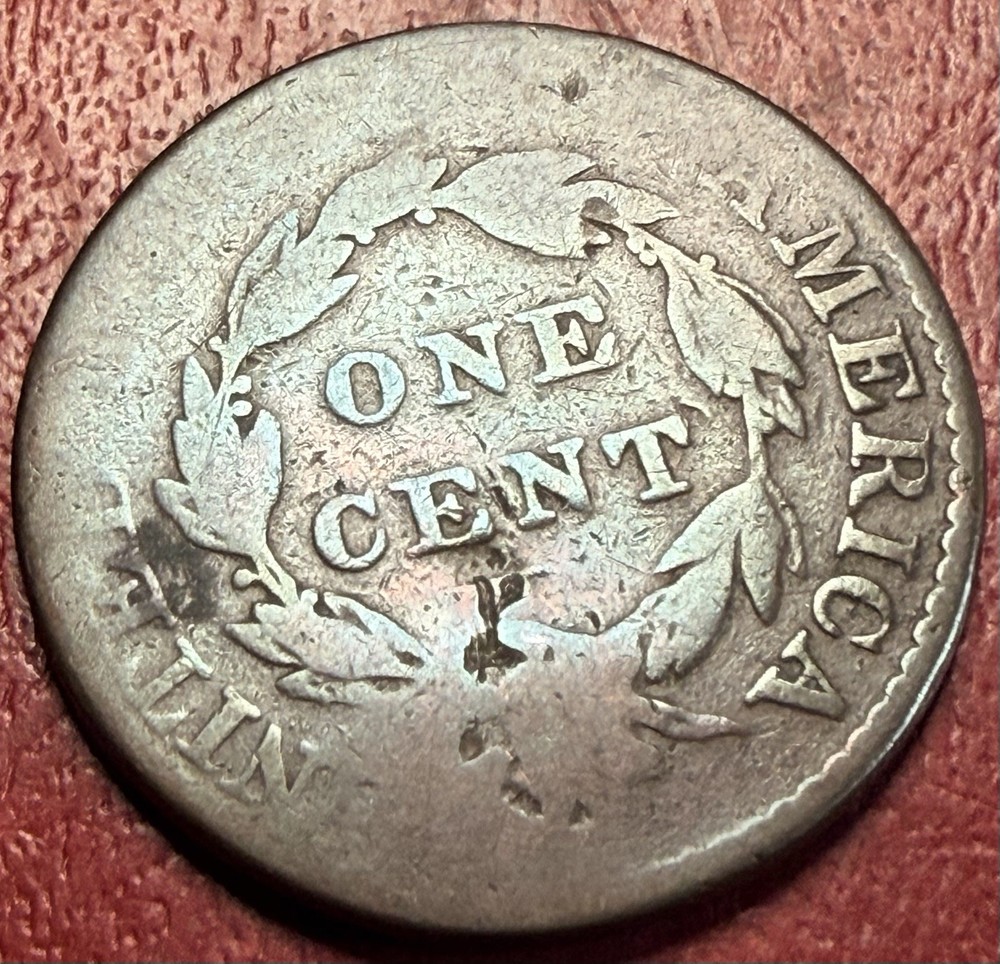 1822 Coronet Head Large Cent. Free Shipping
