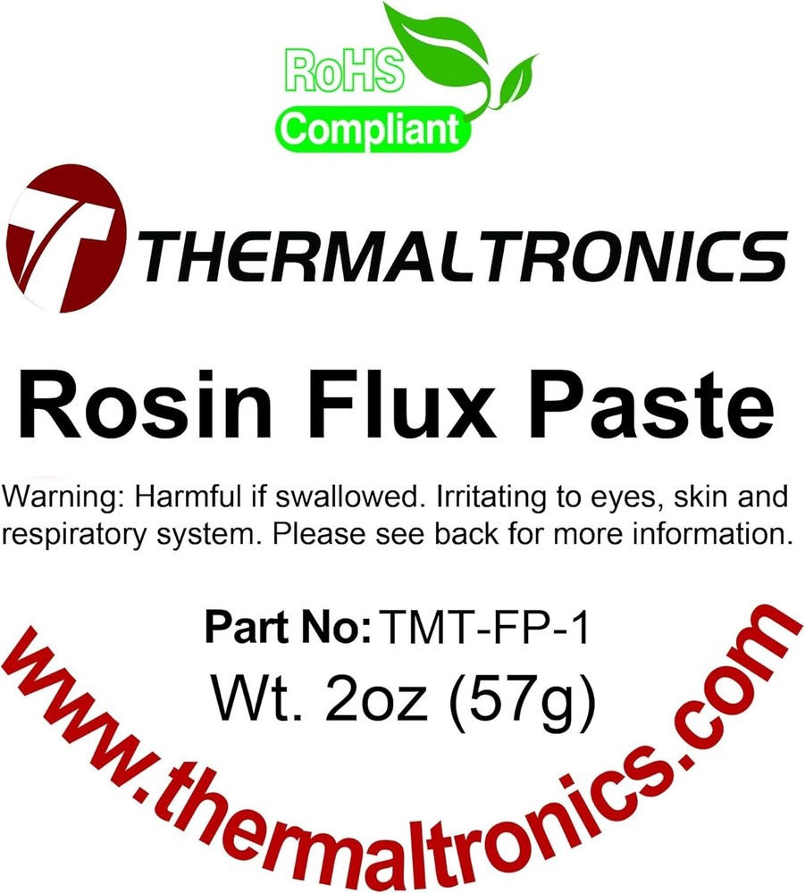 Rosin Flux Paste, 2.0 oz - Soldering Solution for Electronics Repair