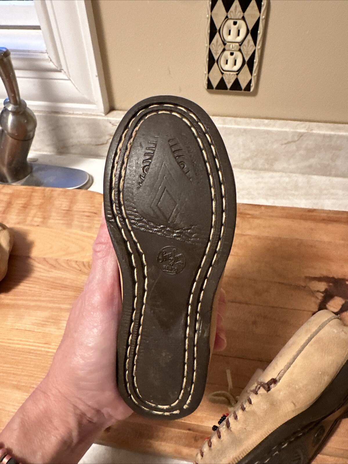 3 Pair Vintage Native Indian moccasins leather beads toddler Western Decor