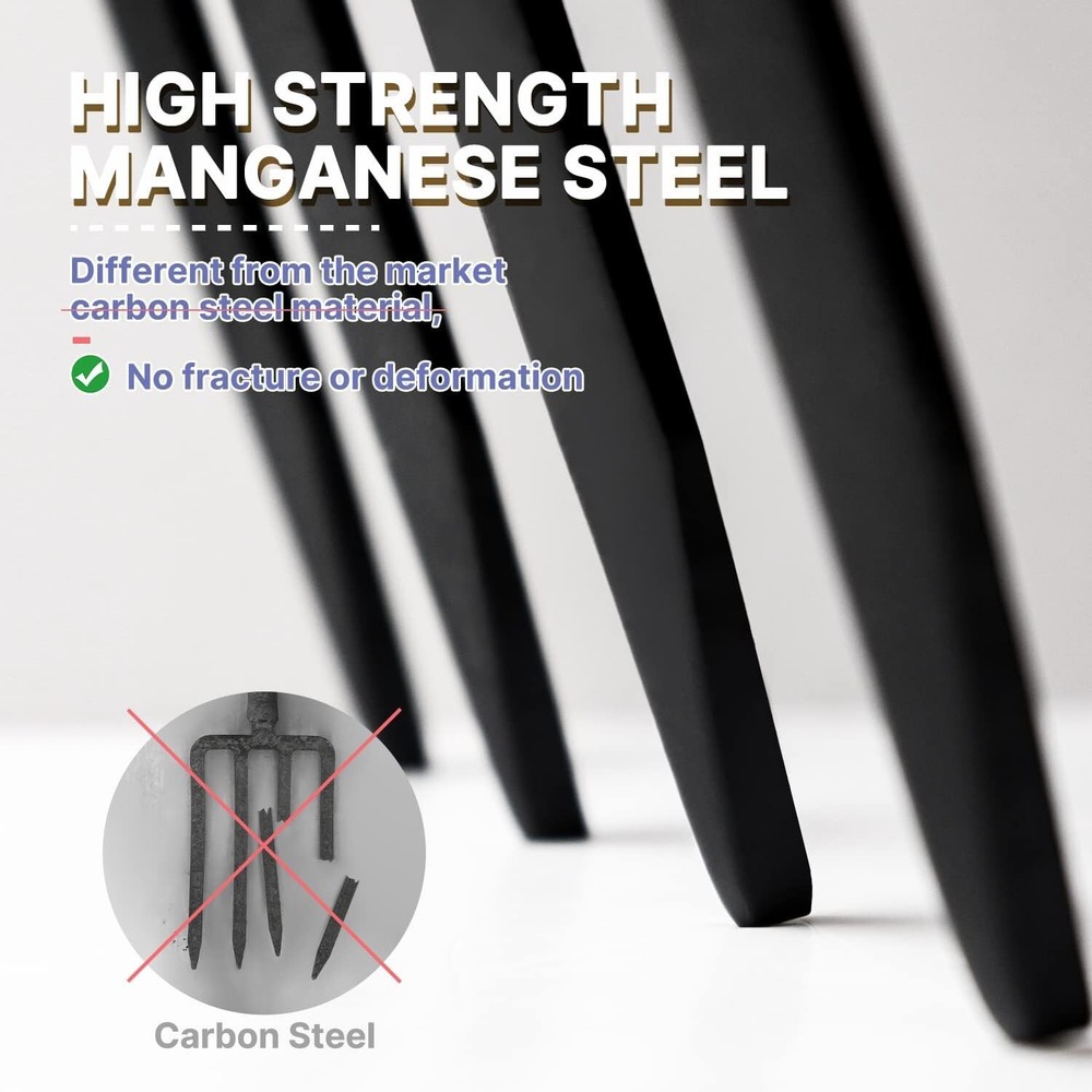 45-Inch Multi-Functional Steel Spading Fork – Perfect for Any Garden Task