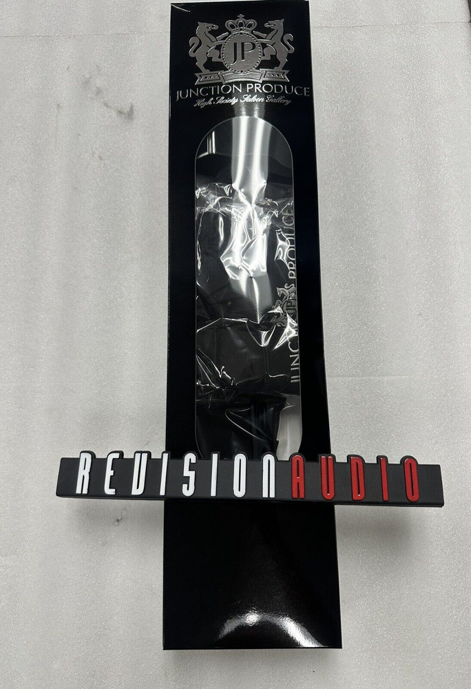 Junction Produce Black window curtains w/ Blk Wht lettering strap authentic VIP