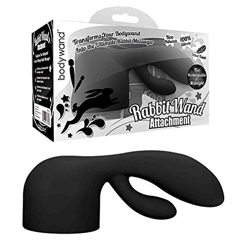 Bodywand Rabbit Wand Silicone Attachment Black