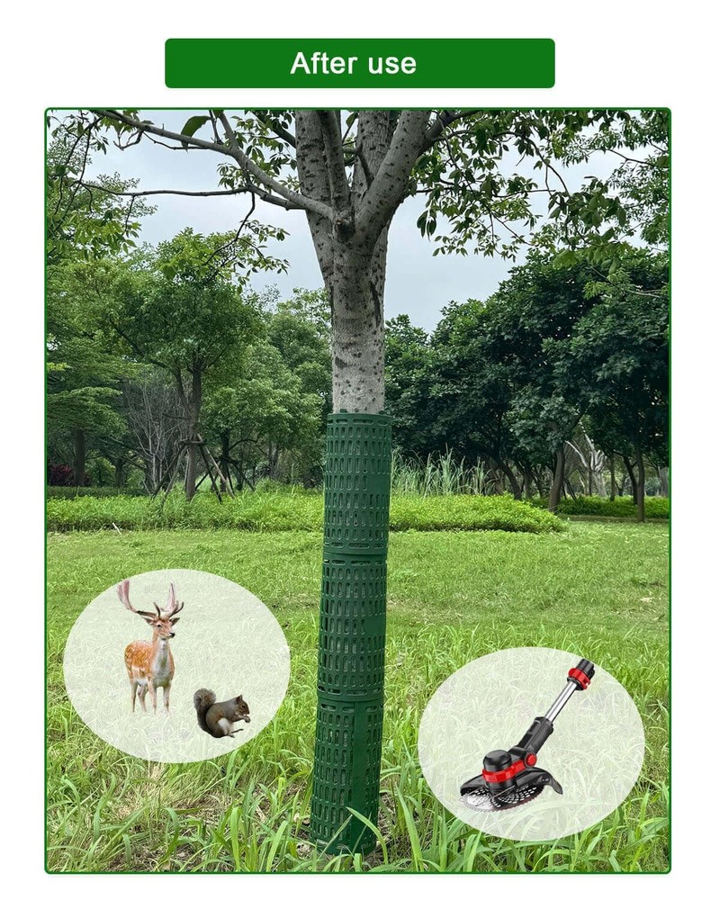 Splicable Tree Trunk Bark Protector Guards Breathable Wildlife Protect 8 PCS