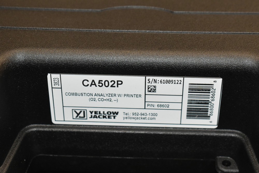Yellow Jacket CA502P Combustion Analyzer Printer Kit 68602, Mint Condition!!!
