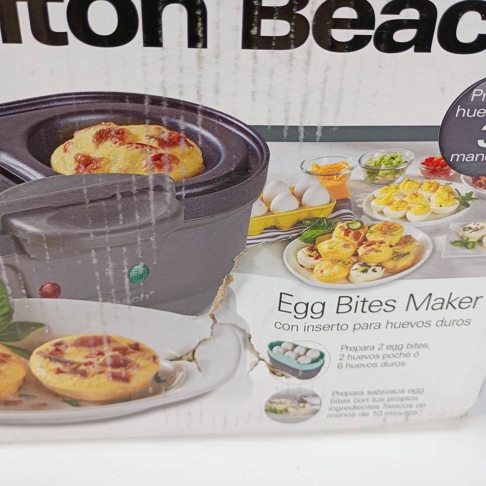 Hamilton Beach Egg Bites Maker With Hard Boiled Egg Maker New Open Box