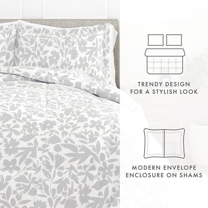Hypoallergenic Down Alternative Comforter Set 3 Piece King Size Microfiber New