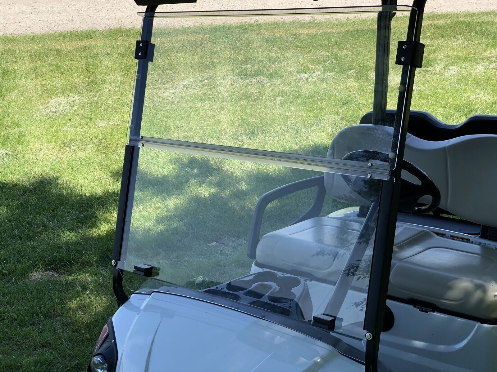 For Yamaha DRIVE G29 2007-2016 Clear Windshield Folding Golf Cart Windscreen