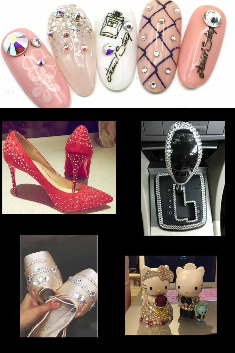 2058HF Strass Hotfix Crystals Flatback Crafts Glass Stones Hot Fix Rhinestones