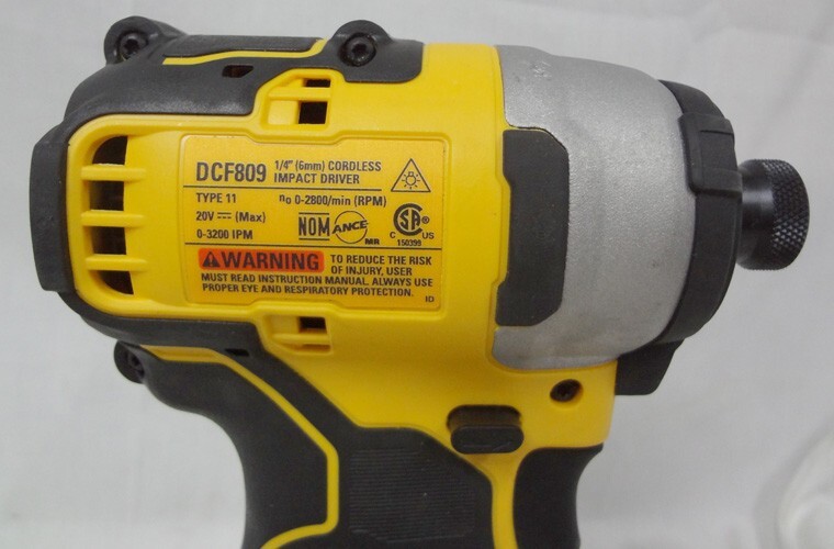DeWalt 20v Atomic Compact Series 1/4" Cordless Brushless Impact Driver DCF809