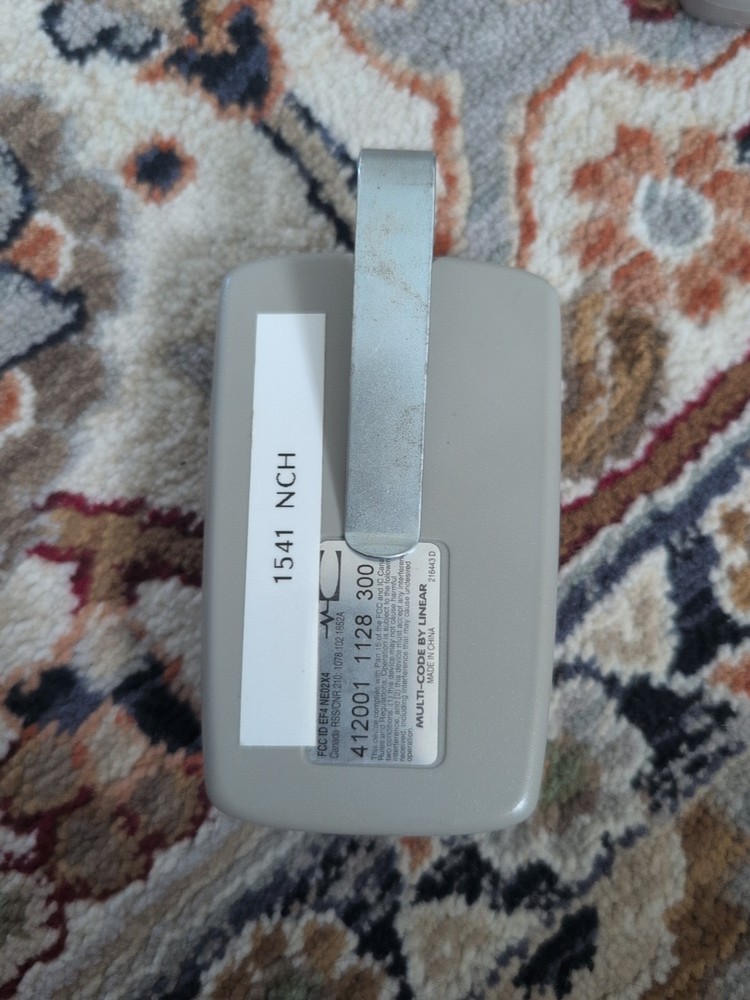 Multicode By Linear EF4 Multi-Code 308911 Gray Garage Door Opener Remote Control