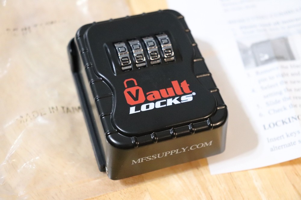 3 Vault Locks 3210 Wall Mount Key Storage Lock Box Set Your Own Combination