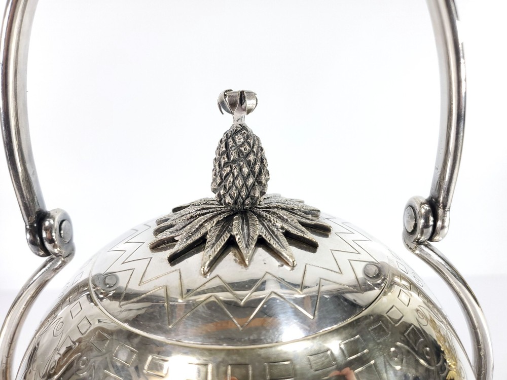 Fancy Antique Silverplate Serving Piece with Elephant Design